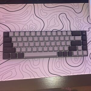 Gray and Black Mechanical Keyboard